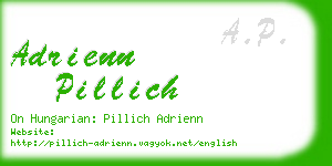 adrienn pillich business card